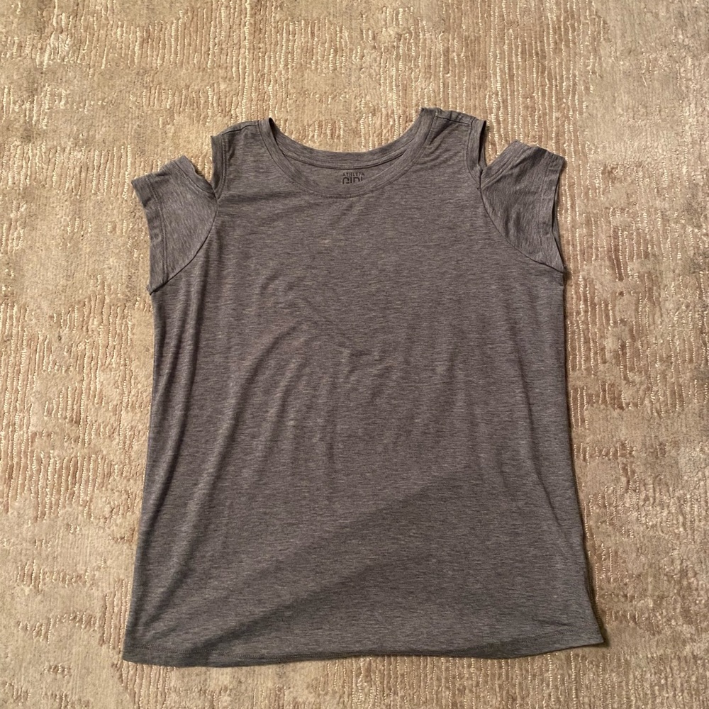 Athleisure off the shoulder top suitable for exercise